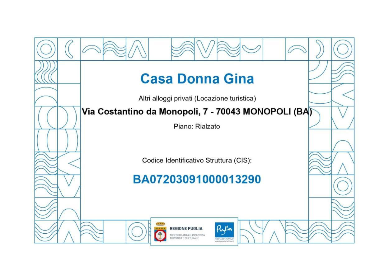 Casa Donna Gina - Puglia Mia Apartments Monopoli Buitenkant foto